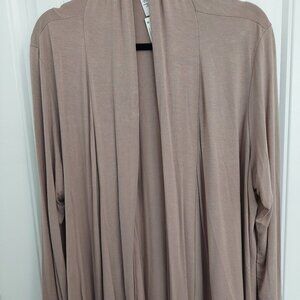 Mocha colored light cover cardigan